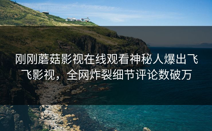 刚刚蘑菇影视在线观看神秘人爆出飞飞影视，全网炸裂细节评论数破万
